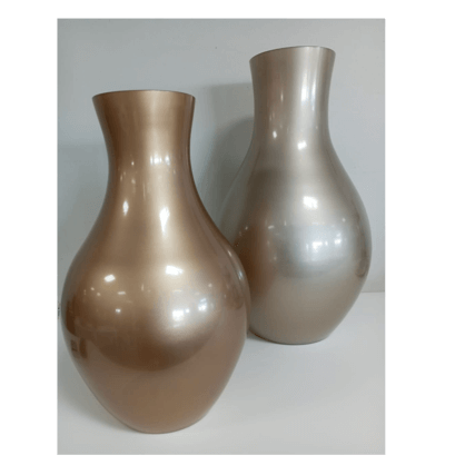 Old Gold and Champagne Vases